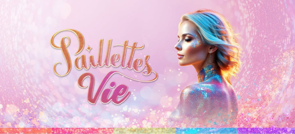 Bannière d'une femme représentant Paillettes vie