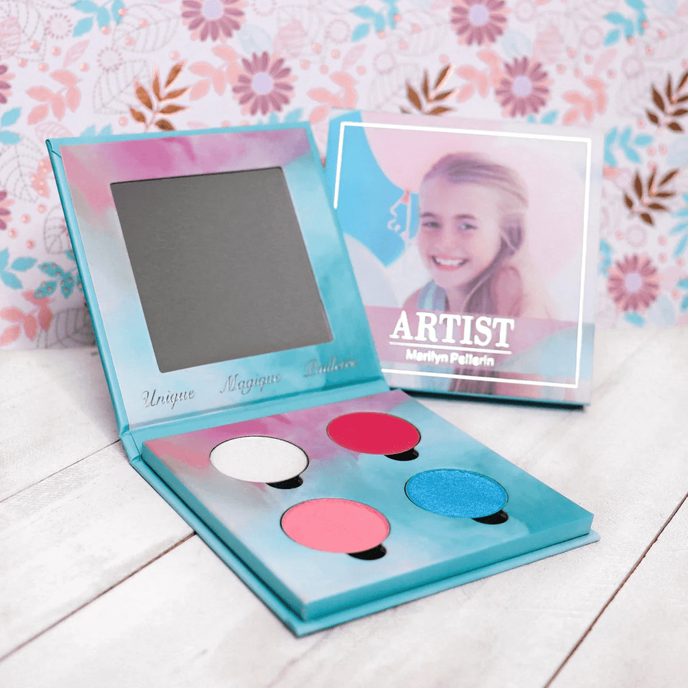 Maquillage pour enfants, avec 4 palettes de différentes couleurs