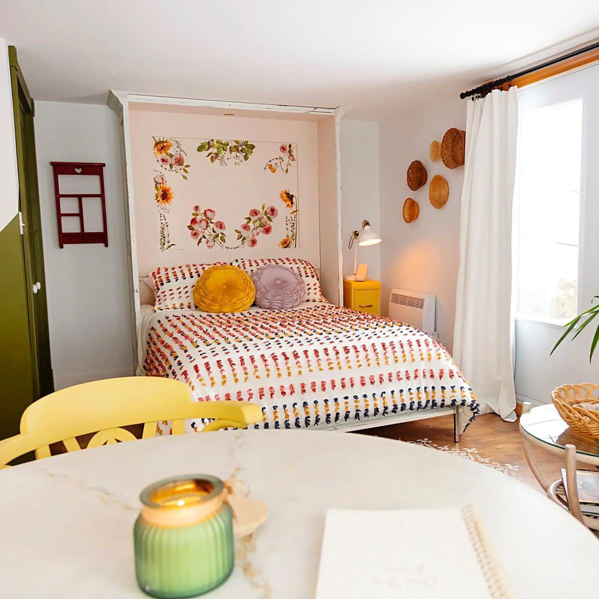 Vue de la chambre du loft , l'endroit parfait pour se décontracter et se recentrer sur soi-même